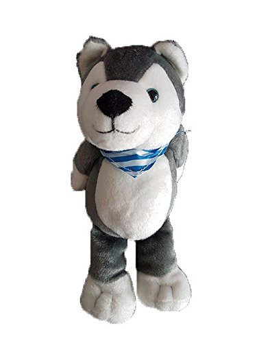 X- otros – Doudou Kinder Ferrero zorro gris foualrd azul 21 cms – 8669