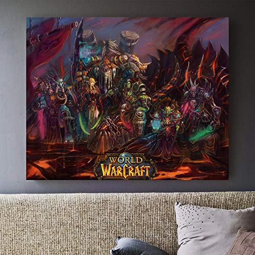 yaoxingfu Puzzle 1000 Piezas Pintura Decorativa de la Imagen del Arte de la Pintura de World of Warcraft en Juguetes y Juegos Gran Ocio vacacional, Juegos interactivos familiares50x75cm(20x30inch)