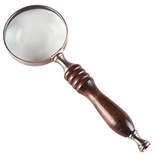 Yapin Retro Classic 10X Magnifying Glass Fuente de luz Natural para Personas Mayores/Amblyopia/Students/Children Read Grabado, Modelos en Miniatura, Botellas de Medicina