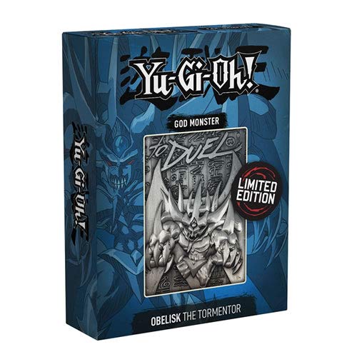 yu-gi-oh Tarjeta de Metal de edición Limitada con diseño de Obelisco The Tormentor. (FaNaTtiK YGO-140)