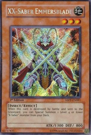 YU-GI-OH! - XX-Saber Emmersblade (ABPF-EN081) - Absolute Powerforce - 1st Edition - Secret Rare by