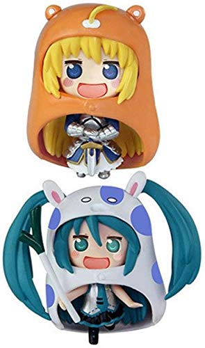 YUSHIJIA Regalos De Juguete Modelo De Personaje Desde Hecho a Mano Himouto!Umaru-Chan Figura Sabre y Mikucos Figura Anime Girl Chibi Figura Figura Figura 2 PCS/Lot Estatua de PVC (Color : Default)