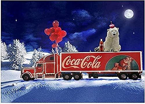 YYLPLLE Oso Y Coca Cola Paisaje De Madera Rompecabezas 1000 Piezas para Juguete Educativo Pintura Arte Decoración 50X75 Cm