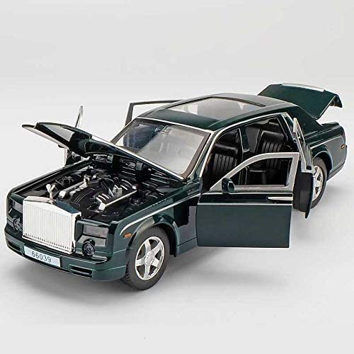 zeyujie Rolls-Royce Coche Modelo Coche Boy Seis-Door Toy Coche Simulación Aleación Coche Modelo Coche Colección de Decoración, Casting Toy Coche Coche Coche Rollos-Royce Phantom Metal