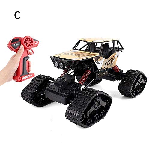 2.4Ghz rastreadores Off-Road coche teledirigido creativo de aleación de cuatro ruedas for niños RC Coches de juguete eléctrico inalámbrico creativo reemplazable nieve Escalada Pista de carreras exclus