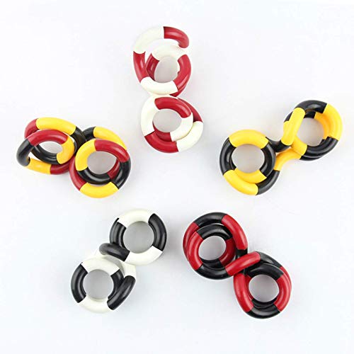 5PCS / set Tangle Fidget Toy Autism Adhd Creative Anti Stress Toy para ADHD Child Deformation Rope Perfecto para Stress Kids To Play Toys