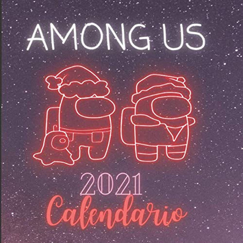 Among Us 2021 Calendario: Among Us Calendario de pared 2021 - idea de regalo para los amantes de Among Us