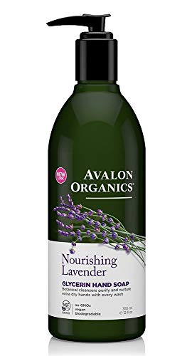 Avalon Jabón Líquido - Lavanda Certificados extractos orgánicos para limpiar, refrescar e hidratar las manos - 360 ml