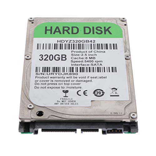 B Baosity Interno Disco Duro Mecánico de Alto Rendimiento HDD, SATA 8M, 2.5 Pulgadas - 320GB