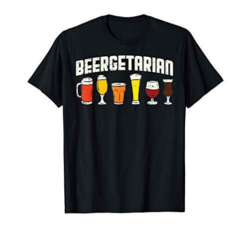 Beergetarian Beer Lover Pun Homebrew Fathers Day Dad Gift Camiseta