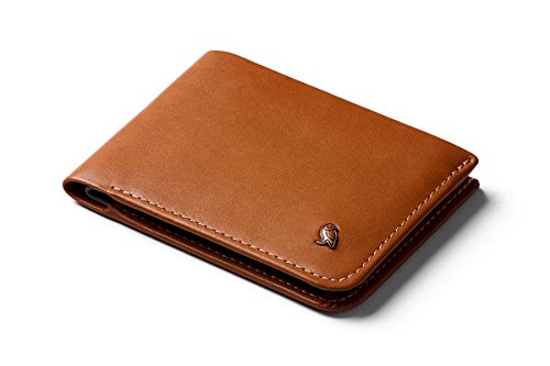 Bellroy Hide & Seek Wallet, Cartera Slim de Piel con Billetera, Disponible con protección RFID, Bolsillo Oculto (Máx. 12 Tarjetas, Efectivo, Monedero) - Caramel