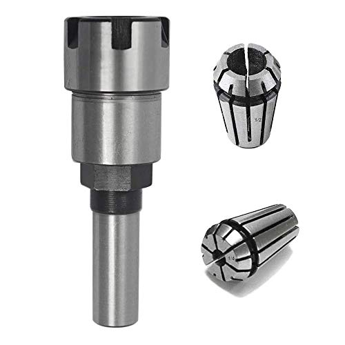 Bestgle 1/2"Juego de pinzas de resorte Eje del Motor Varilla de Extensión Herramienta Torno Fresado para CNC Workhold grabado y fresado Torno Herramienta