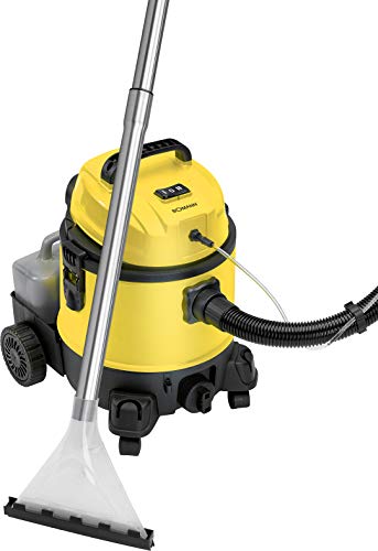 Bomann BSS 6000 Lava Aspiradora con Limpiador de Tapicería para Coche, 1200 W, 20 litros, Clase de eficiencia energética, negro y amarillo