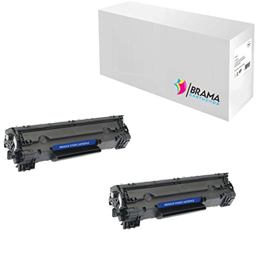 Bramacartuchos - 2 x Cartuchos compatibles con HP CB435A, P1005, P1006, P1007, P1009, P1008, CB435A, 35A 1500 copias.