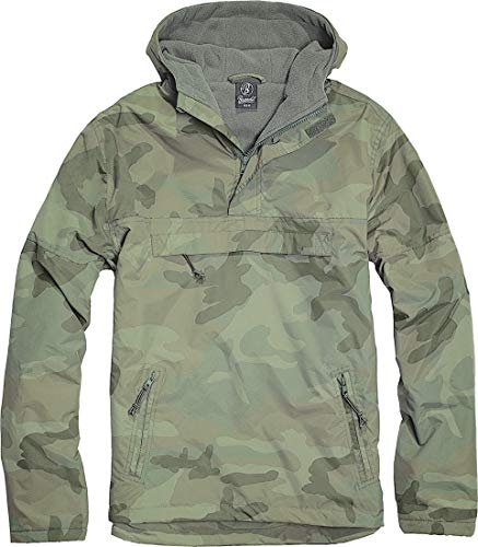 Brandit Windbreaker Chaqueta, Mehrfarbig (Woodland 10), Small para Hombre