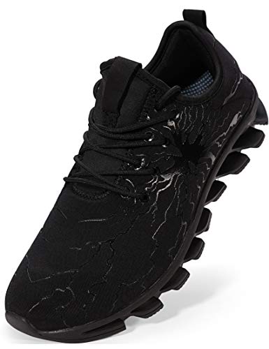 BRONAX Zapatos para Correr Hombre Zapatillas de Deportes Tenis Deportivas Running Calzado Trekking Sneakers Gimnasio Transpirables Casual Montaña Negro 41