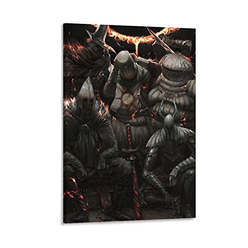 BUJI Dark Souls - Póster de 3 figuras para videojuegos (30 x 45 cm)