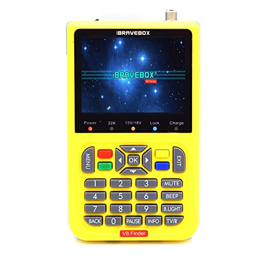 Buscador de satelites digital profesional,satfinder V8 buscador señal satelite 3,5 pulgadas LCD