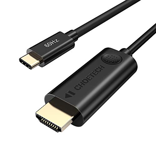 Cable USB C a HDMI(4K@60Hz),CHOETECH Cable HDMI a USB 3.1 Tipo C para iPad Pro Macbook Air 2019/2018 MacbookPro 2020/2019,Galaxy S20/S10/S10E/Note10/8/S9+ S8,HuaweiP30/40 Pro P20 Mate20 Pro etc(3m)