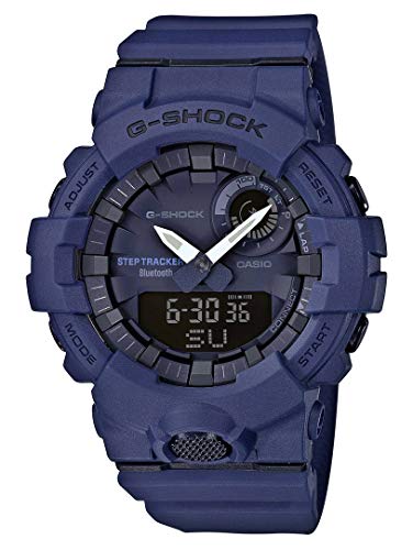 Casio G-SHOCK Reloj Digital, Contador de pasos, Sensor de movimiento, Aplicación de deporte gratuita para descargar, 20 BAR, Azul, para Hombre, GBA-800-2AER