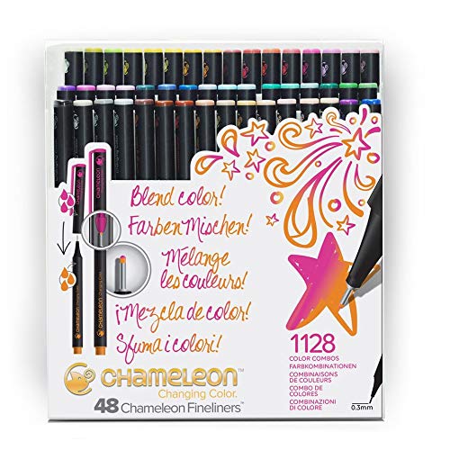 Chameleon Fineliners Colores brillantes - Set de 48