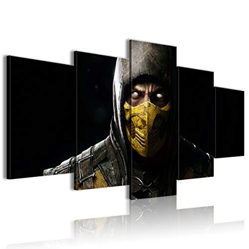 CNLB Paisajismo de pared Mortal Kombat 5 pintura conjunta 3D lienzo de impresión HD 100x50cm Enmarcado