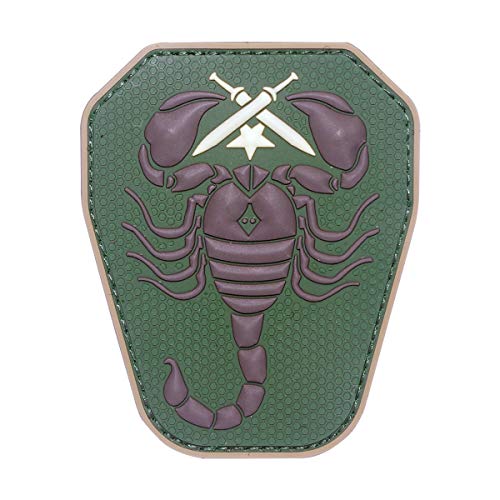 Cobra Tactical Solutions - 43 Scorpion Unit US Army PVC Patch avec Fermeture Velcro Motivational Military PVC Patch con Cierre de Velcro para Airsoft, Paintball, Ropa táctica y Mochila