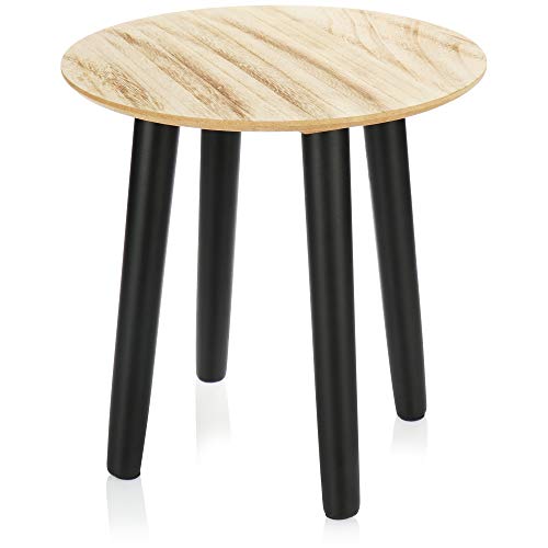 com-four® Mesa Lateral - Mesa de café Redonda - Pequeña Mesa de sofá - Taburete de Planta para la Sala de Estar, el Pasillo, el baño - 30x30 cm