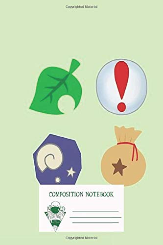 Composition Notebook: Animal Crossing Icons Workbook for Adult