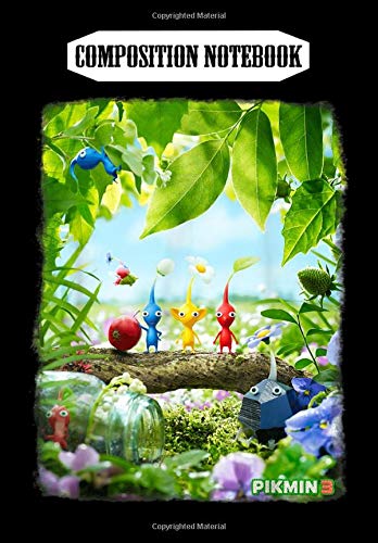 Composition Notebook: Nintendo Pikmin 3 Tree Group Shot Game Poster, Journal 6 x 9, 100 Page Blank Lined Paperback Journal/Notebook