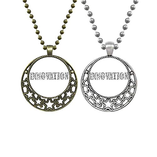 Cotización Sobre Innovación Regalo Art Deco Moda Lovers Collares Colgante Retro Luna Estrellas Joyería