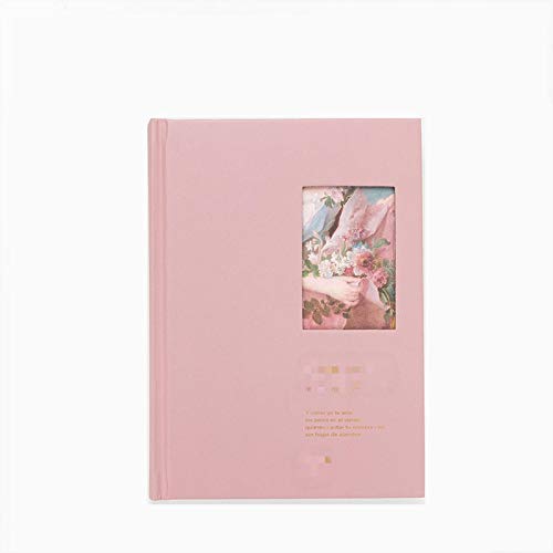 Cuaderno artístico Cubierta de pintura de color suave claro 76 hojas / 152 páginas Papelería linda Diario 19,5x14 cm rosa