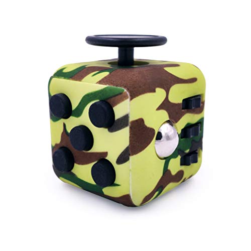 Cubo anti-estres color verde camuflaje