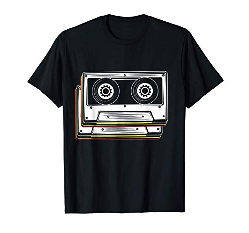 Disfraz de cinta de cassette 80s 90s Retro Camiseta