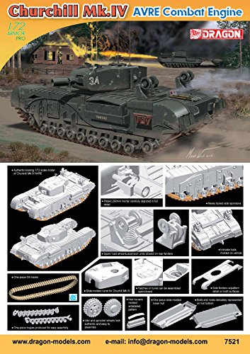 Dragon Models DR7521 - Modelo de vehículo de Guerra de plástico para Montar Churchill MK.IV Avref, Escala 1:72