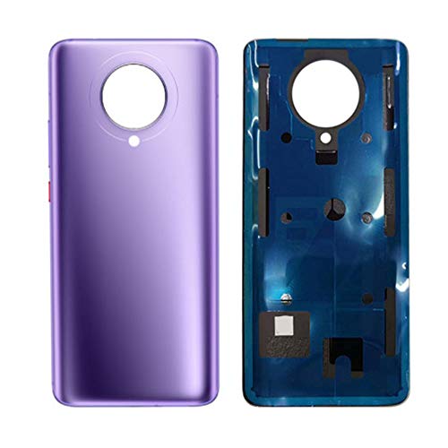 Draxlgon Reemplazo para Xiaomi Poco F2 Pro M2004J11G 6.67inch Tapa Trasera de la batería Puerta Trasera Caja de la Carcasa (Morado Poco Logo)