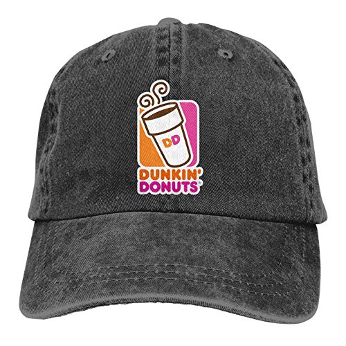 Dunkin-Donuts Gorra de béisbol Ajustable Unisex Sombrero sándwich Sombrero de Camionero Hip Hop Sombreros de ala Plana Sombrero de Vaquero Baseball Cap