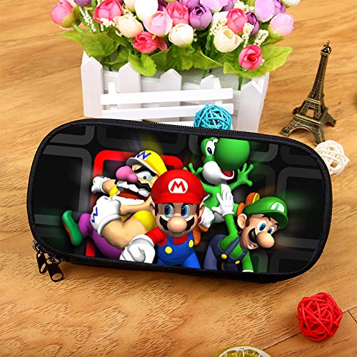 Estuche para lápices súper Mario Edición Coreana Vende Bolsa De Papelería Multifuncional Nuevo Estudiante Caja De Papelería Caja Lápiz Super Mary Bolsa De Pluma De Gran Capacidad.