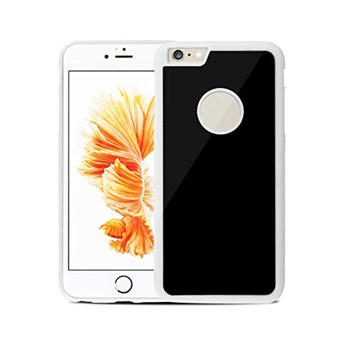 Estuche Pluto con marco de TPU, parachoques de succión nano mágico, estuche antigravedad para teléfono con cabra mágica, adecuado para iPhone 12 11 XS XR X 8 7 6 funda protectora (blanco)