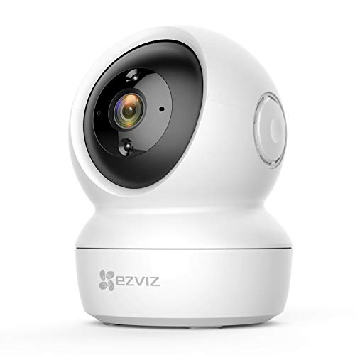 EZVIZ C6N Camara IP WiFi de vigilancia. FHD 1080P. Cámara Domo Interior 360º. PTZ. Vision Nocturna, deteccion de Movimiento, Audio bidireccional. Compatible con Alexa y Google. Andriod/iOS