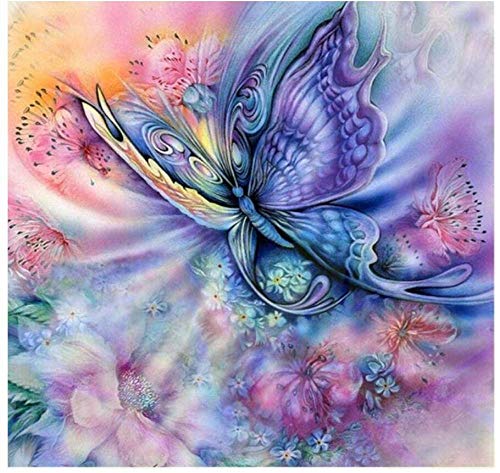 Fantasy Colored Butterfly 5D Diamond Painting Kits For Adults,For Home Wall Decor,Perfect For Parent Child Activity.