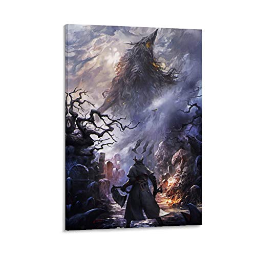 FDGER Póster, cuadro decorativo de Bloodborne de sangre, para pared, para sala de estar, dormitorio, 60 x 90 cm