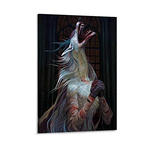 FDGER Póster decorativo de Vicario Amelia de Bloodborne en lienzo para pared, para sala de estar, dormitorio, 50 x 75 cm