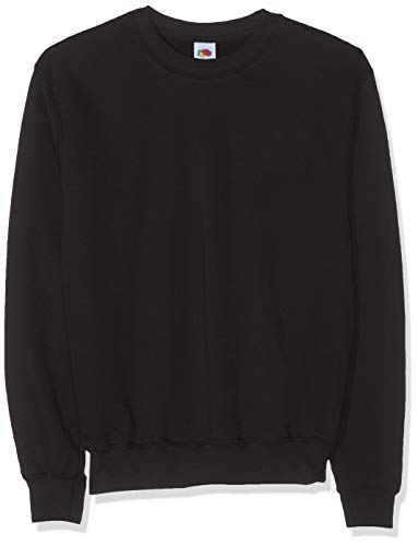 Fruit of the Loom SS027M Sudadera, Negro, Large para Hombre