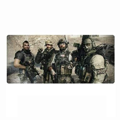 Gaming Alfombrilla de Ratón Grande Gaming Mouse Pad Call of Duty Gran Teclado Mat Modern Warfare 2 Funcionamiento Kingfish 900X400mm for la Oficina en casa