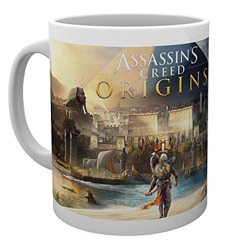 GB eye Assassins Creed Origins - Taza (madera, 15 x 10 x 9 cm), multicolor