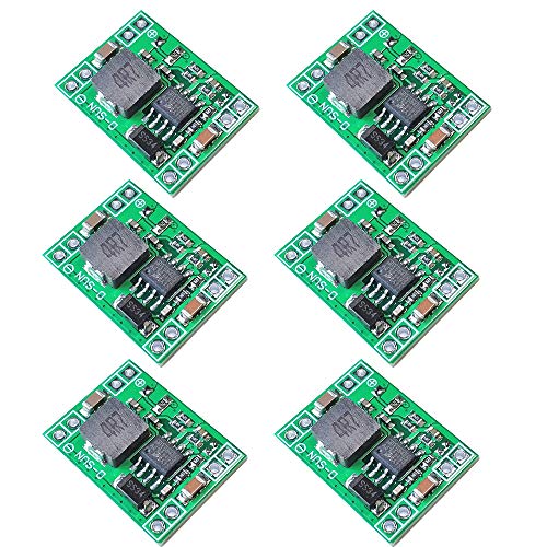 gotyou 6 Piezas MP1584EN Módulo de Fuente de Alimentación,DC-DC Adjustable Buck Converter Step Down Power Supply Module,Módulo Convertidor Buck 24V a 12V 9V 5V 3V