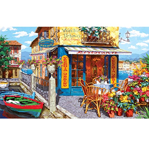 GuDoQi Puzzle 1000 Piezas Adultos Rompecabezas Pier Tavern para Infantiles Adolescentes