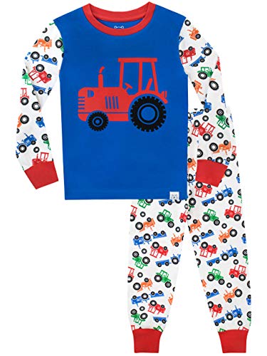 Harry Bear Pijamas de Manga Larga para niños Tractor Ajuste Ceñido Multicolor 2-3 Años