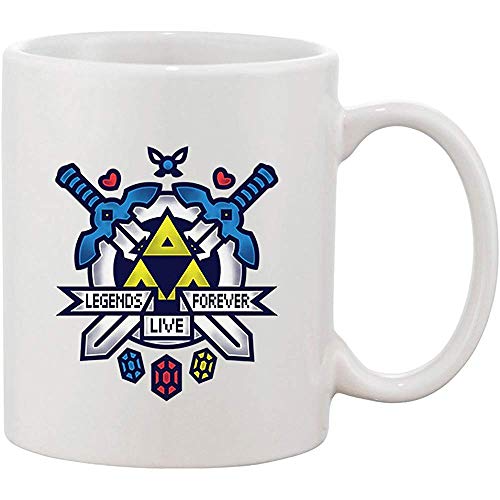 Hit Reiniciar juego Swords Link Princess Zelda Videojuego Funny DT White Coffee Mug